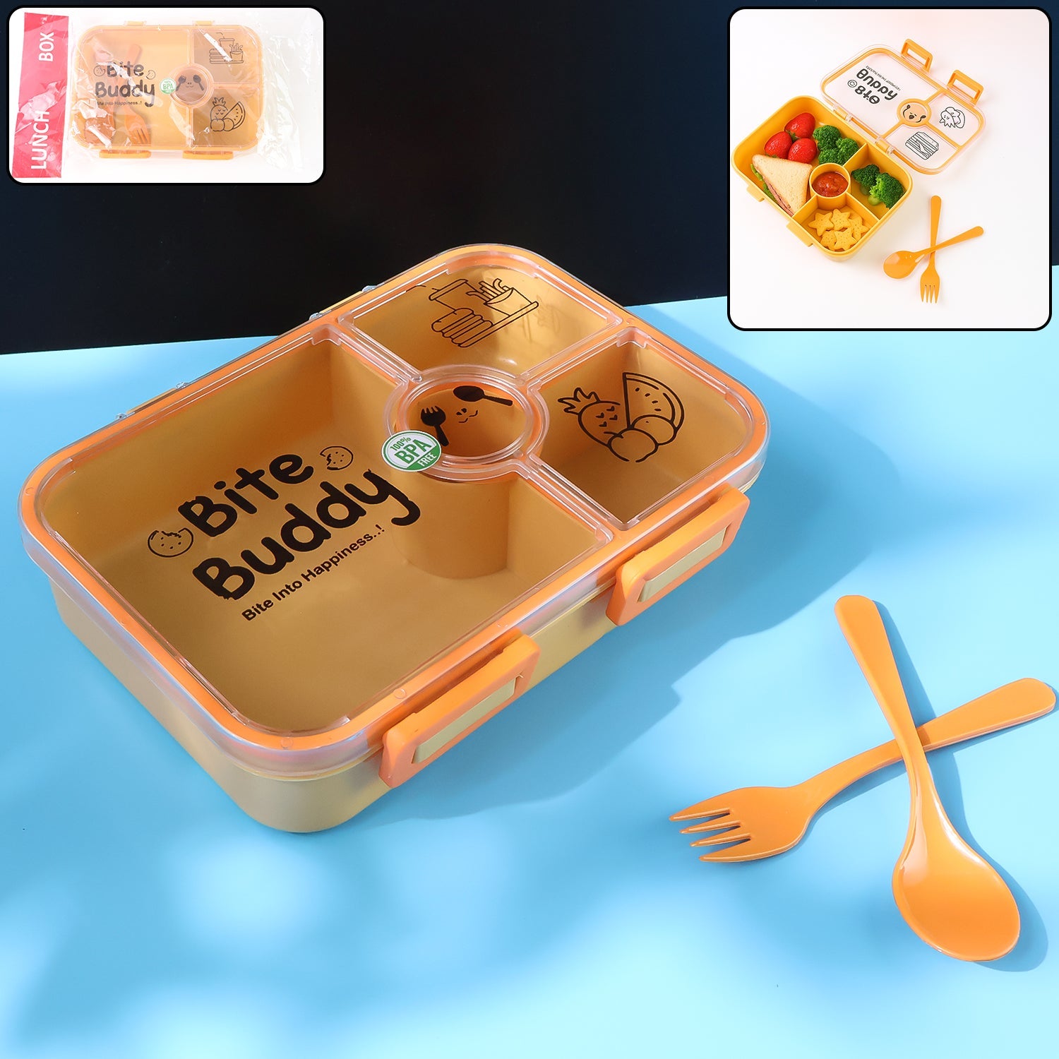 Bite Buddy 4-Compartment Lunch Box Bite Buddy 4-Compartment Lunch Box